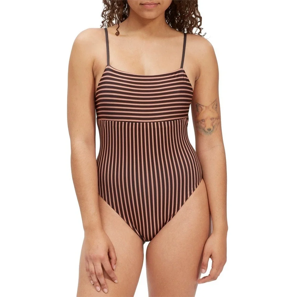 Patagonia Reversible Sunrise Slider One-Piece Brown/Orange Size XS NWOT